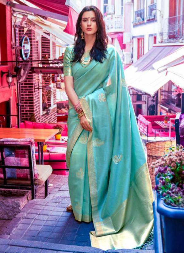Kainora Silk Handloom Weaving Designer Party Wear Sarees Collection 111001-111006